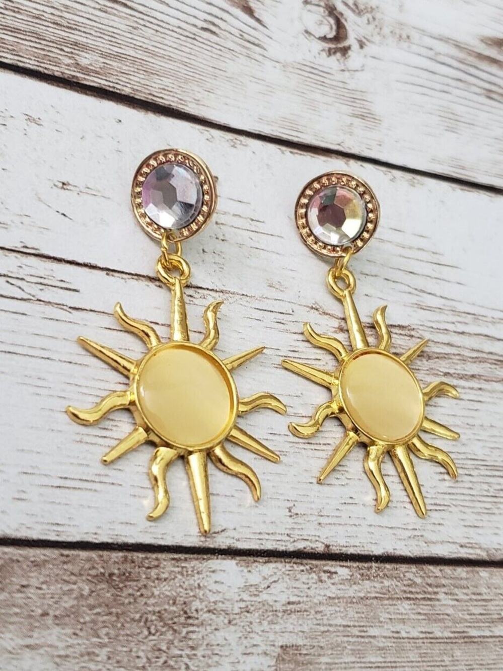 Vintage Stud Earrings - Dangle Earrings Sun